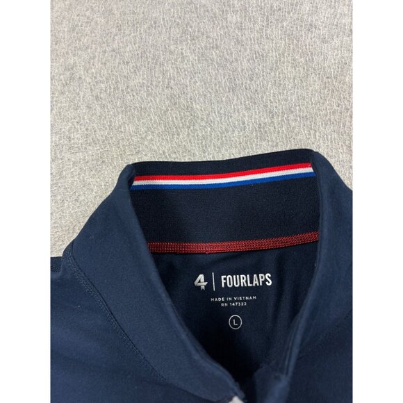 Fourlaps Tech Performance Long Sleeve Top‎ (Men's Large) Blue - Picture 3 of 13